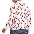 thumbnail image 3 of Hoodies for Men - Chili Pepper red pattern Long Sleeve Comfrt Men'S Fashion Hoodies & Sweatshirts, Sweatshirts for Men Hoodies Pullover Clothing Clothes with Pouch, 3 of 7