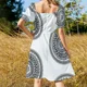 thumbnail image 5 of Vestido Art Nouveau de limonero de manga corta, estilo coreano, de lujo, para mujer, para boda, fiesta de bodas., 5 of 7