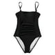 thumbnail image 2 of Gibobby Trajes de Baño Mujer Completo Nuevo traje de baño sin tirantes con tirantes y espalda descubierta, Bikini Sexy europeo y americano, traje de baño(Negro,XL), 2 of 5