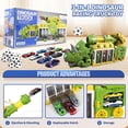 thumbnail image 3 of Dinosaur Truck Toys with Ejection Shooting Game PETSCOOL Triceratops Car Playset and Foldable Storage Garage for Kids Aged 3 To 12, 3 of 7