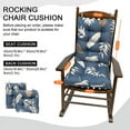 thumbnail image 5 of CJC High Back Polyester Outdoor Rocking Chair Cushions with Ties Pack of 2, Multicolor, 5 of 8
