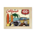 thumbnail image 1 of Colorful Classic Cars Beach Pattern Desktop Photo Frame Picture Art Decoration Painting 6x8 inch, 1 of 3