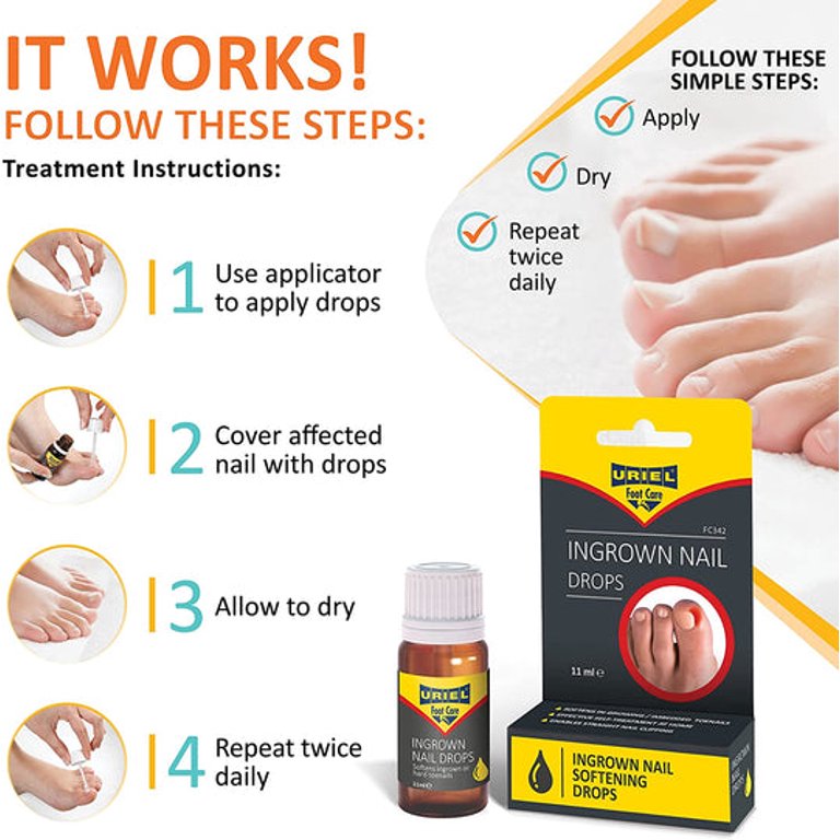 Uriel Advanced Treatment Ingrown Toenail Drops Walmart Com