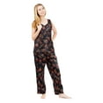 thumbnail image 2 of Up2date Fashion's Women's Satin Pajama Set with Cami Top in Prints, 2 of 2