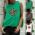thumbnail image 5 of DPTALR Débardeurs pour Femmes Chemises Été Bretelles Col Rond Tunique Sans Manches Imprimé Confortable Tenues de Plage Cami St Patrick's Day, 5 of 5