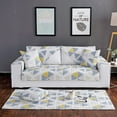 thumbnail image 6 of Yellow Decorative Sofa Cover for Living Room - 1 Piece Protective Cover, 90x240cm, 6 of 8