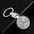 thumbnail image 1 of 3d Car Keychain Accessory Inlay Shiny Crystal Double Sided Logo Zinc Alloy Metal Key Accessories With Gift Box (for Mercedes Benz), 1 of 5