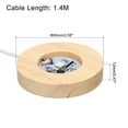 thumbnail image 2 of Uxcell Round Wooden 2.56" Colorful Light Display Base Stand LED Light Wood Color, 2Pcs, 2 of 7