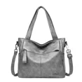 thumbnail image 3 of Bolsos de mano de piel sintética suave auténtica para mujer, bolso de hombro vintage, bolso de mano de diseñador de lujo para mujer, bolsos de mano de gran capacidad, Sac A Main, 3 of 5