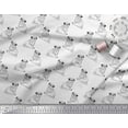 thumbnail image 3 of Soimoi Cotton Jersey Fabric Pug Dog Print Fabric by The Yard 58 Inch Wide, 3 of 3