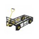 thumbnail image 3 of 900-lbs garden dump cart con removable sidewalls: heavy-duty steel dump wagon con 180-degree swivel handle y 10-pulgada tires para backyard y farm use, 3 of 5