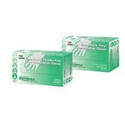 Safe-Touch Vinyl Exam Gloves, Powder-Free, Medical Grade, Small, Box of 100