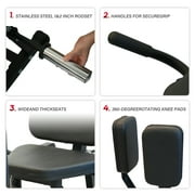 HeeH Hip Abductor Machine: Plate-Loaded Inner & Outer Thigh Trainer for Home Gym Hip Abduction Machine Black