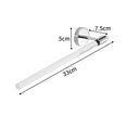 thumbnail image 1 of Soporte para toallas de papel ZHAOCHENG adhesivo y perforado con base de acero inoxidable plateado brillante, 1 of 4