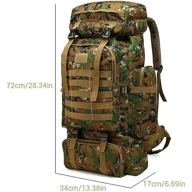 Large 80l Hiking Backpack Military Army Rucksack Waterproof
