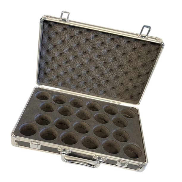 La caja de almacenamiento de bolas de billar contiene 22 bolas, accesorio con acolchado interior, con manejo de transporte de billar billiard bola de
