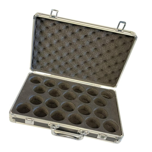 Siruishop Billiard Balls Storage Box Accessory Aluminum Alloy Container Holds 22 Balls