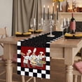 thumbnail image 2 of Table Runners 90 Inches Long Dress Scarves, Chef Farmhouse Coffee/Dining/Kitchen Table Runner for Living Room, Cartoon Cute Watercolor Cooking Black Plaid 13x90 Inch, 2 of 9