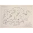 thumbnail image 3 of Sir Joseph Noel Paton 18x14 Black Modern Framed Museum Art Print Titled - Plate X (1844), 3 of 5