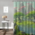 thumbnail image 2 of Orinice Ambient Art Bathroom Decoration Set, Multi Size Colorful Luxury Graphic Print Stylish Bathroom Decoration Set with Hook Chic Modern Bathroom Decoration Shower Curtain Set with Hook, 2 of 7