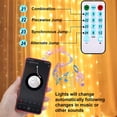 thumbnail image 4 of Window Curtain String Lights, 310 LED 8 Lighting Modes Fairy Copper Light with Voice Activated, Curtain String Lights for Fairy String Lights, Holiday Decorative Wreath Christmas Wedding, 4 of 7