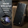 thumbnail image 3 of SaniMore for Samsung Galaxy Z Fold 3 (7.6" 2021) Case, PU Leather Auto-magnet Full Protection Flip Kickstand Card & Cash Slots, Retro Shockproof Anti-fall Wallet Business Shell, Brown, 3 of 10
