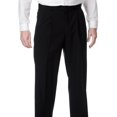 thumbnail image 2 of Palm Beach  Men's Big & Tall Black Expanded Waist Pleated Front Pants 48R 48 Inch Waist, 2 of 5