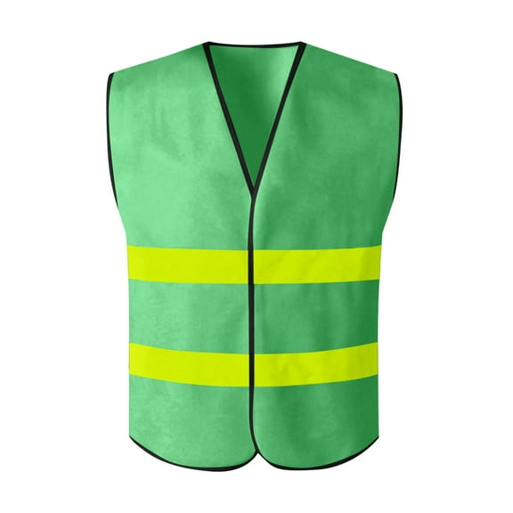 AnuYalue Hi Vis Vest for Men High Visibility Reflective Safety Vest Construction Work Night Protective Sleeveless Jacket