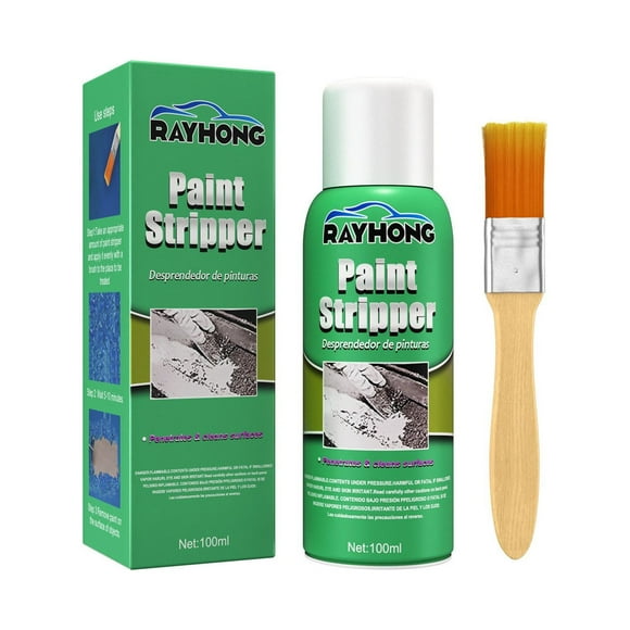 EGNMCR Efficient Paint Stripper, Car Wheel Cleaning Paint Remover Stripping, Car Paint Remover Metal Paint Stripper Brush, Paint & Varnish Stripping Gel, 100ml The dishcloth