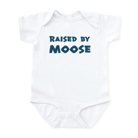 

CafePress - Raised By Moose Infant Bodysuit - Baby Light Bodysuit Size Newborn - 24 Months