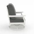 thumbnail image 6 of Cortina White Rectangle Fire Pit Table with Two-Tone Aspen Rock-Swivel Chair, 6 of 7