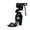 BLACK-SUEDE, variant on DREAM PAIRS Women's High Heels Lace Up Chunky Block Heels Strappy Sexy Open Toe Heels Pumps Sandals