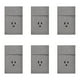 thumbnail image 2 of Placa Con 1 Apagador Y 1 Contacto Lucek Flat Pack 6 plateado, 2 of 4