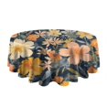 thumbnail image 5 of Pioneer Flower Floral Print Pattern Round Tablecloth 60"x60",Wrinkle Wipeable Table Cloth for Kitchen Dining Room Picnic Patio Party, 5 of 6