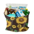 thumbnail image 3 of Sunflower Print Reusable Grocery Tote Bag – Vintage Boho Farmhouse Canvas Shopping Bag with Watercolor Floral Design, Beach, Picnic, Summer & Fall, 3 of 7
