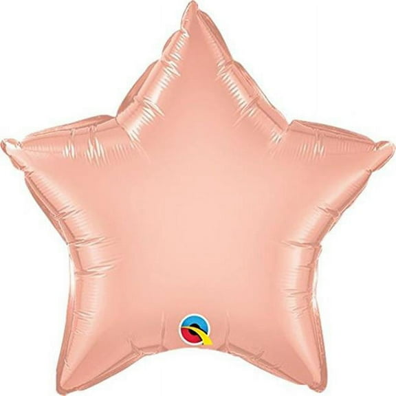 Qualatex 89606 9 in. Rose Gold Star Shape Flat Foil Balloon