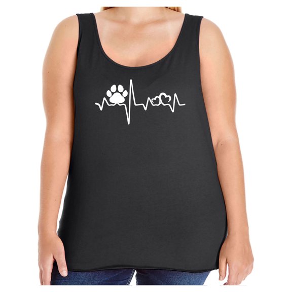 Paw Heartbeat Womens Tank Top
