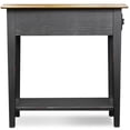 thumbnail image 4 of Leick Furniture Chairside Wood End Table in Slate Black Finish, 4 of 7