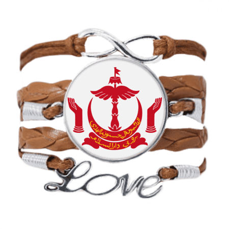 bandar seri begawan brunei national emblem bracelet love chain ornament wristband