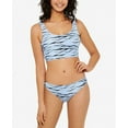 thumbnail image 2 of Hula Honey Womens Juniors Animal Print Crop Tankini Swim Top, 2 of 2