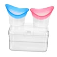thumbnail image 2 of Juego de 2 vasos lavaojos, limpiador oftálmico y baño ocular de silicona flexible para Rosa y azul, 2 of 9
