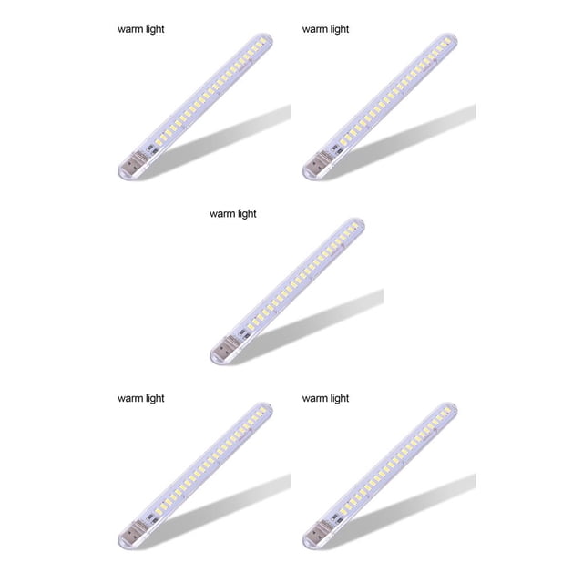 Advancent Luz nocturna de plástico portátil 24 LED reutilizable carga USB Mini lámpara de mesita de noche lectura de oficina herramienta de iluminación Type5 NO5 Advancent CBP024148