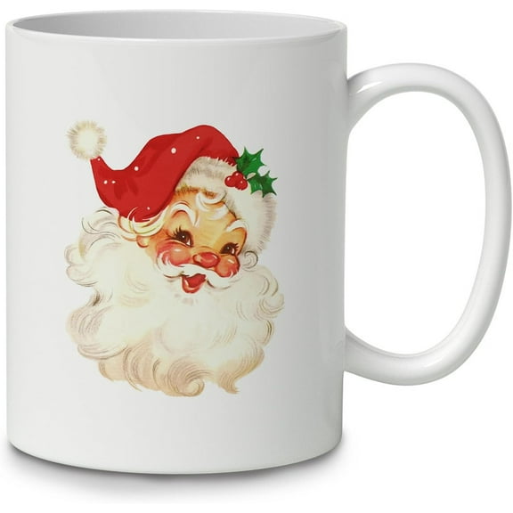 Christmas Mugs,Santa Mug,Vintage Santa Mugs,Christmas Mug,Christmas Coffee Mugs,Christmas Ceramic Coffee Mug 11 Oz