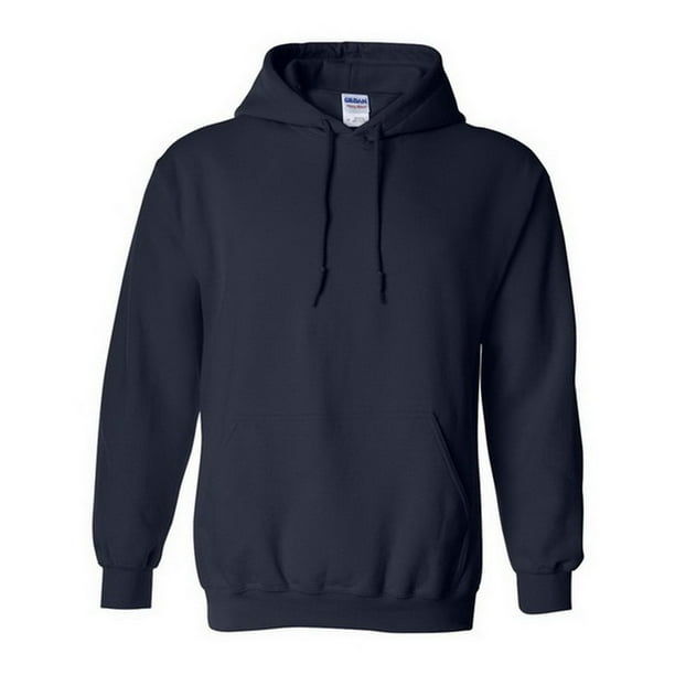Gildan - Sudadera con capucha de combinación de tejidos Unisex (Azul marino)