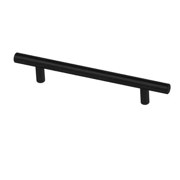 Franklin Brass 5 1/16" Matte Black Simple Round Bar Cabinet & Drawer Pull 30 Pack