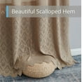 thumbnail image 6 of THD Mona Macrame Lace Sheer Rod Pocket Window Treatment Curtain Panels - Set of 2, 6 of 30