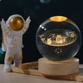 thumbnail image 4 of Bola de cristal de astronauta de galaxia planetaria luminosa con luz de noche de empuje manual de astronauta Fuente de alimentación USB para mantener el calor / luz de noche rgb regalo para Wmkox8yii  gf7610, 4 of 8