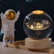 thumbnail image 4 of onlyliua Liquidación Del Día Ofertas Prime Cristal Astronauta Galaxia Planetaria Luminosa con Luz de Noche de Empuje Manual de Astronauta Fuente Alimentación Usb para Mantener El Calor / Luz de Noche, 4 of 7
