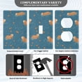 thumbnail image 3 of Yayeee Toggle Light Switch Wall Plate 1-Gang 4.5"x2.7" Home Decorative Outlet Cover, Capybaras Swimming, 3 of 7