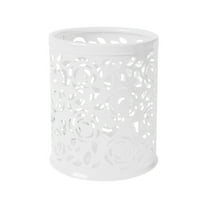 Pencil Cup & Multicolor Pen Holder, Mesh Metal Pen Holder Set, Round & Square, Non-Slip Base, Desk Organizer for Office & Home, by Goohae